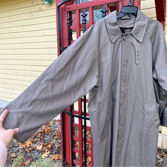 Mackintosh Weather Fair Overcoat Trench Coat Wool Blend Lining Mens 42